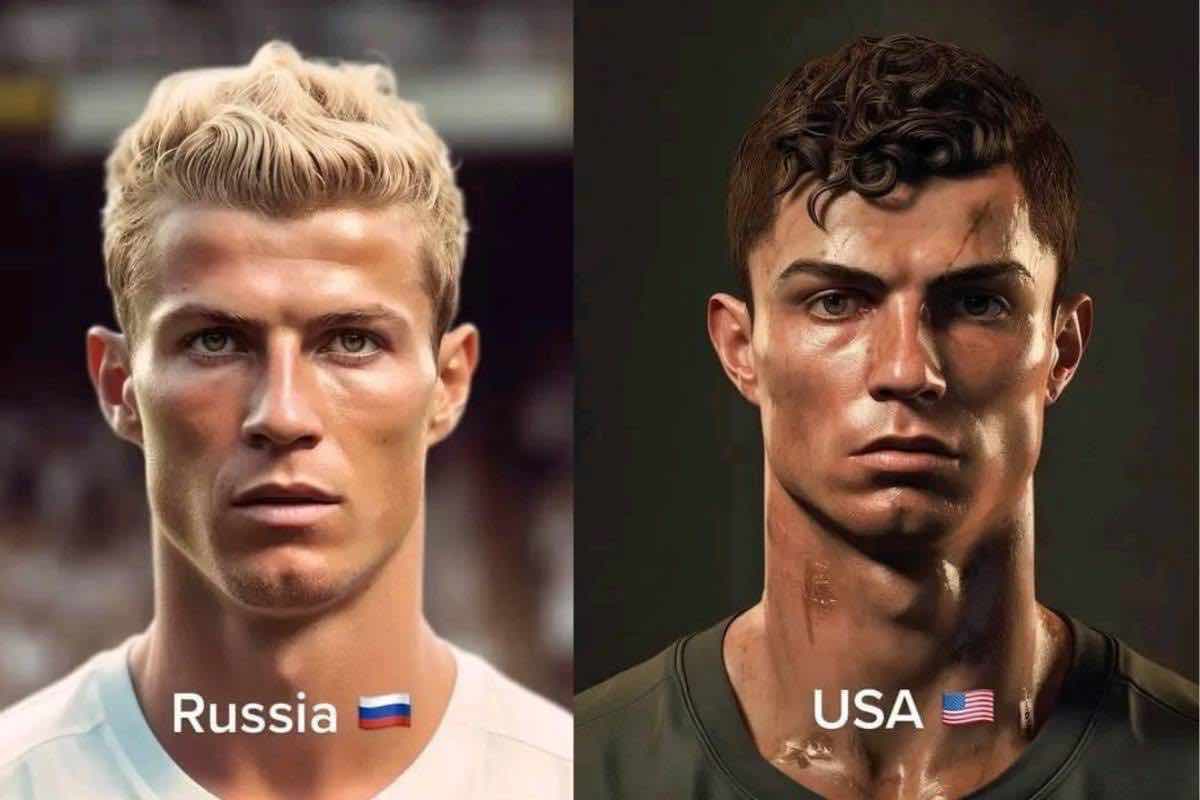 Ronaldo modificato con AI