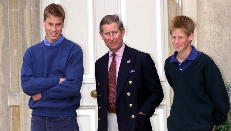 William, Carlo e Harry insieme, tanti anni fa