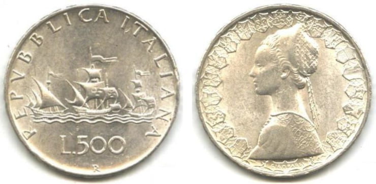 monete rare 500 lire caravelle