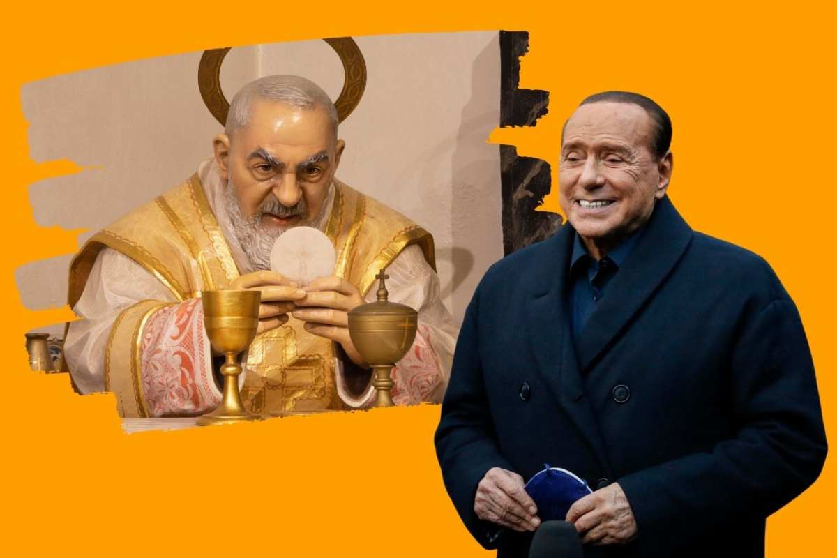 L'incontro di Berlusconi con Padre Pio