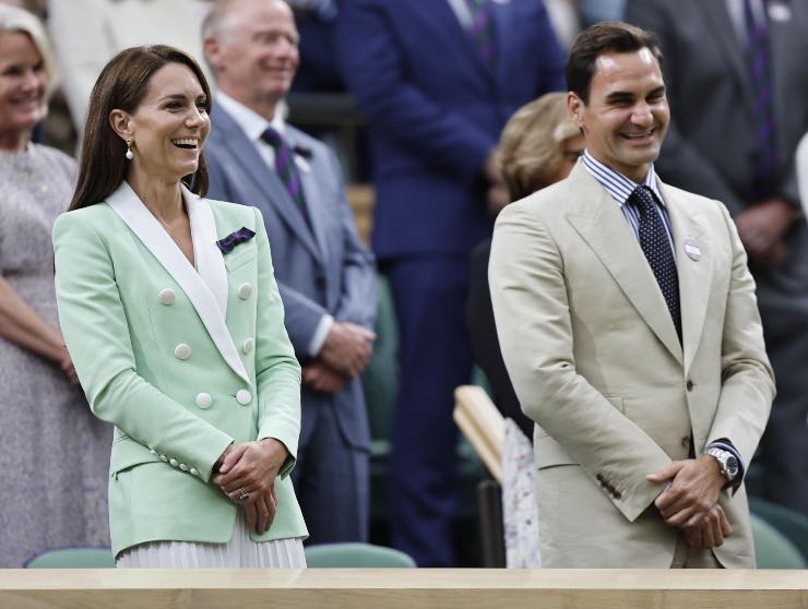 A Wimbledon piccolo incidente tra Federer e Kate Middleton