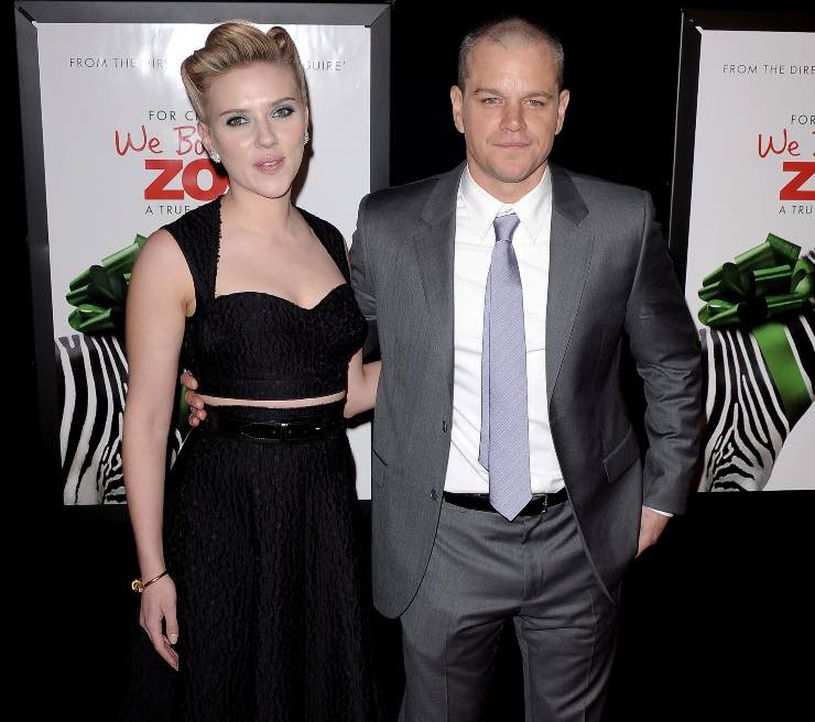 Matt Damon e quel bacio con Scarlett Johansson: "E' stato terribile"